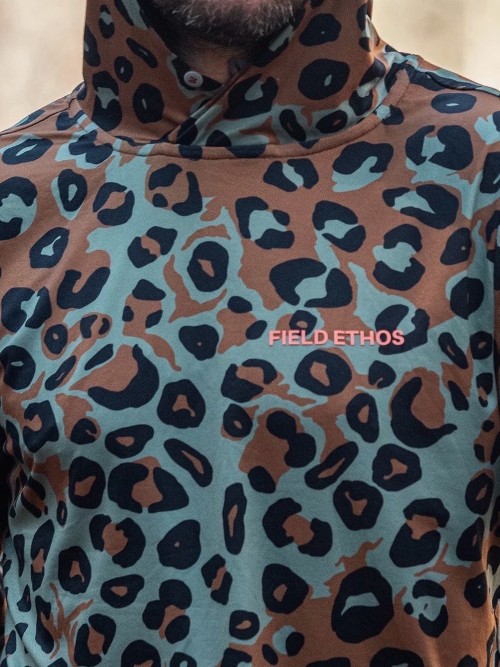 FE X CHOONA ULTRA LIGHTWEIGHT HOODIE Zaire’s leopard print